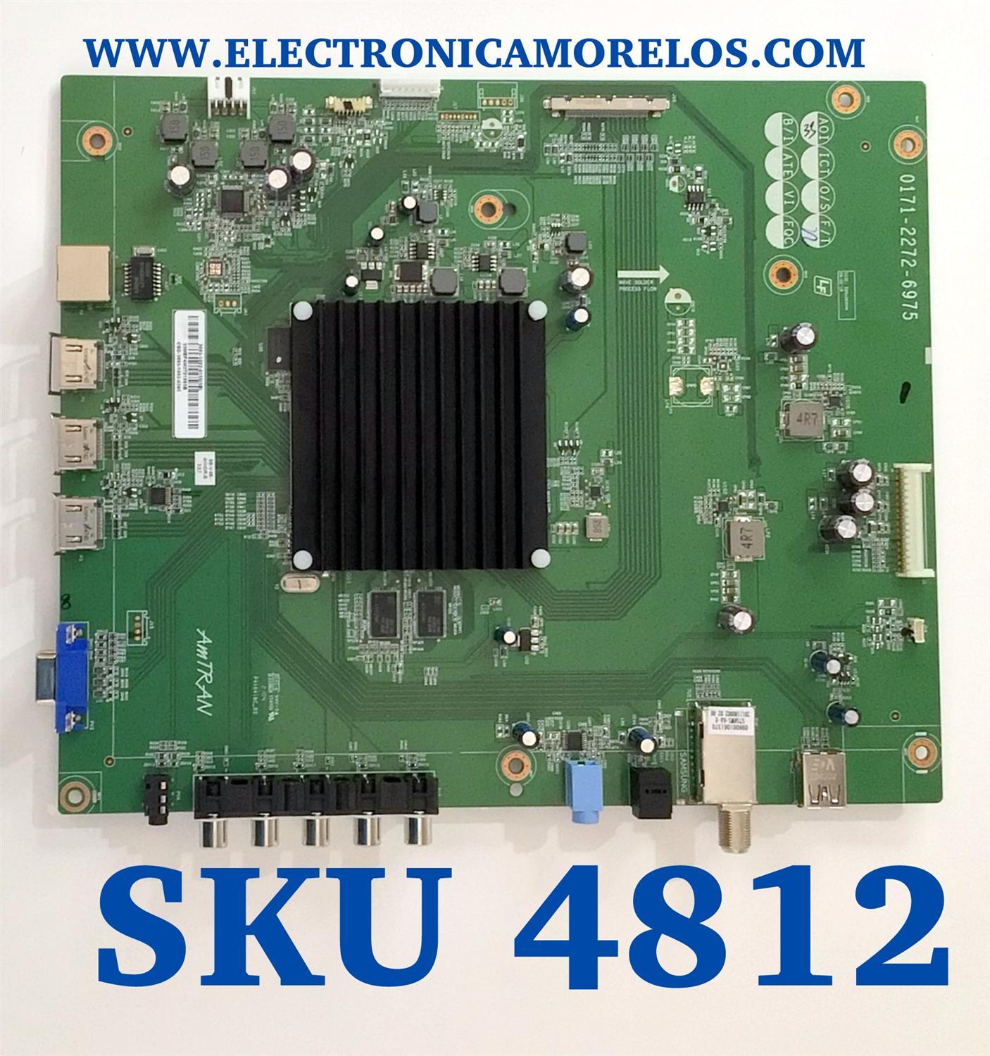 MAIN PARA TV SUNBRITETV 4K RESOLUCION ( 3840 x 2160 ) UHD CON HDR / NUMERO DE PARTE 3665-1002-0150 / 0171-2272-6975 / 3665-1002-0395 / 55MEF4M3T01865B / 3665-1002-0150 (5B) / MODELO SB-V-65-4KHDR